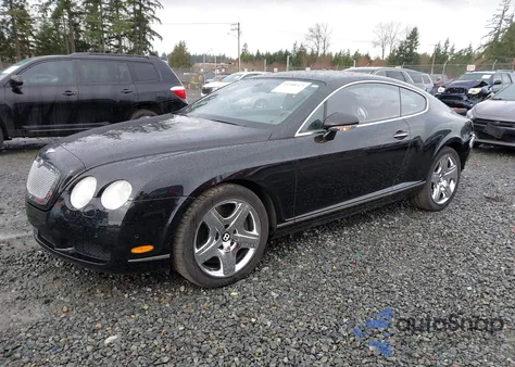 2007 Bentley Continental Gt z USA, uszkodzony, nr VIN SCBCR73WX7C050511